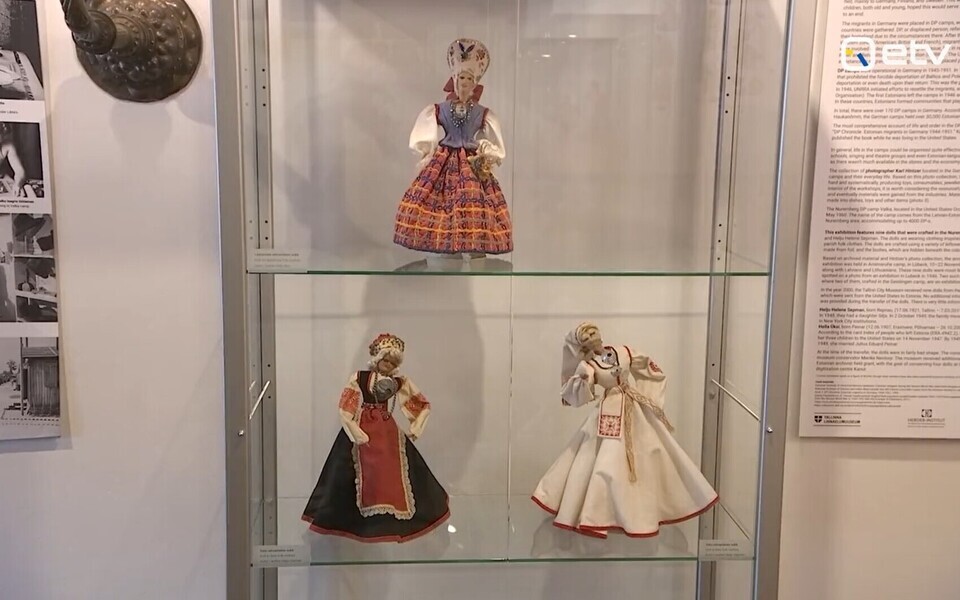 Nürnbergi pagulaslaagris valminud Eesti rahvuslikud nukud.