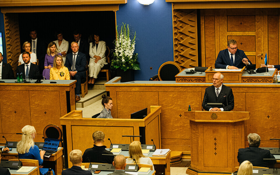 Первое заседание осенней сессии Рийгикогу.