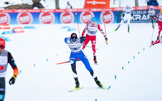 Кристьян Ильвес на этапе Кубка мира в Лиллехаммере.