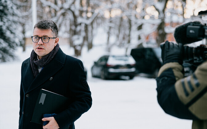 Председатель Isamaa Урмас Рейнсалу в Кадриорге.