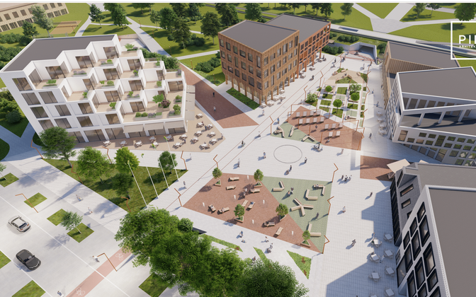 Saue linna uus keskus.