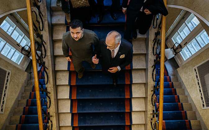 Ukraina president Volodõmõr Zelenski kohtus Eesti presidendi Alar Karisega