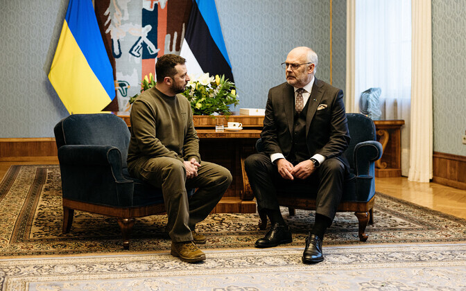 Встреча Владимира Зеленского с Аларом Карисом.