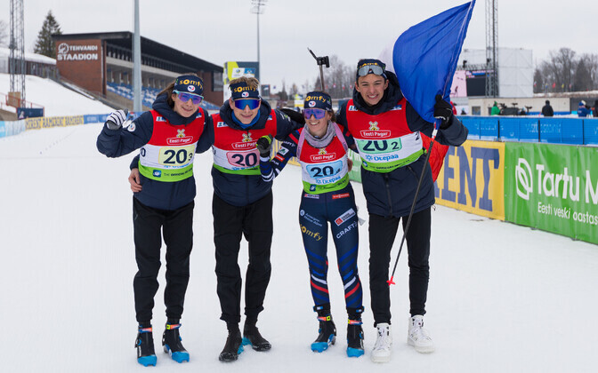 IBU Youth and Junior Biathlon World Championships mixed relay event, Saturday, February 24, 2024.