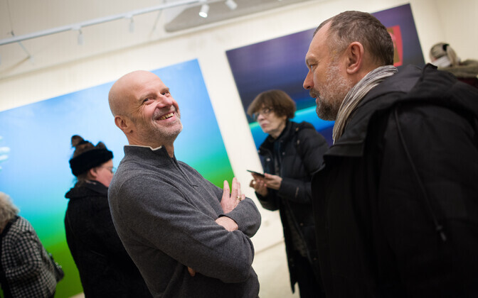 Kaido Ole maalinäituse „Head ajad, halvad ajad“ avamine  Tallinna Jaani kiriku galeriis.