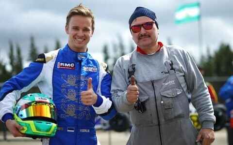 Ragnar Veerus ja mehaanik Ivar Veerus