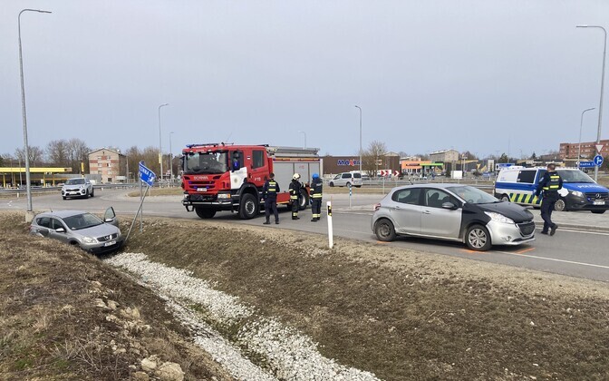 Road traffic accident in Sillamäe, March 30, 2024.