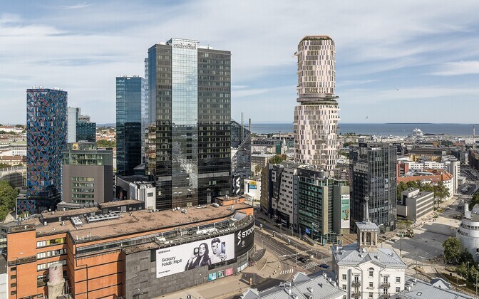 Проект нового высотного здания, которое будет построено по адресу Тарту мнт., 17. Совместная работа французских и эстонских архитекторов «Lumière».