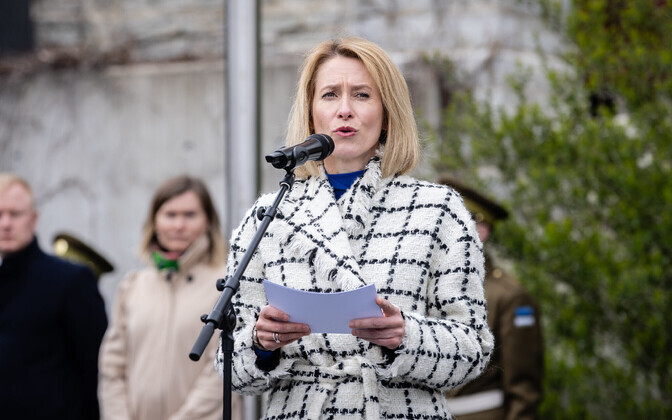 Flag hoisting ceremony in the Freedom Square.