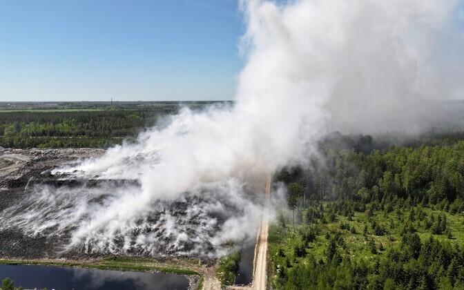 Пожар на свалке Уйкала 23.05.2024.