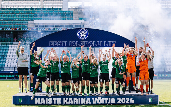 «Флора» в девятый раз выиграла Кубок Эстонии по футболу среди женских команд.