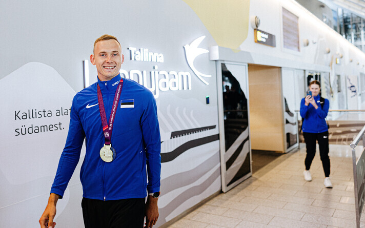 Euroopa meister Johannes Erm jõudis kodumaale