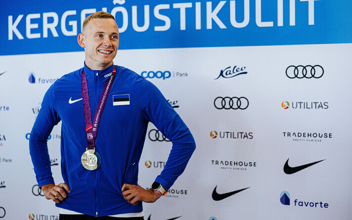 Euroopa meister Johannes Erm jõudis kodumaale