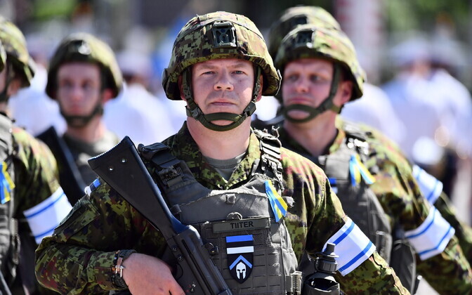 Victory Day parade in Narva on Sunday. June 24, 2024.