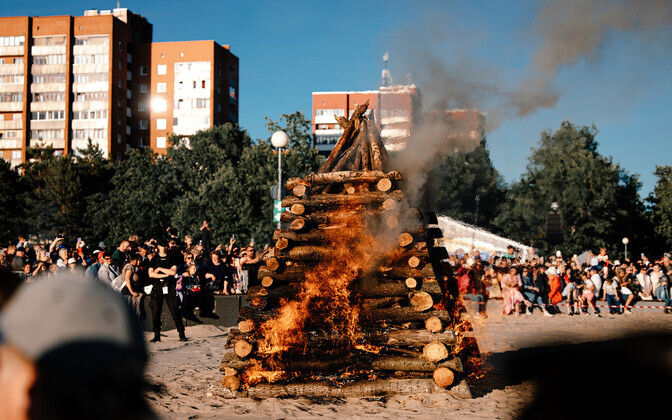 Midsummer party in North Tallinn on June 22, 2024.