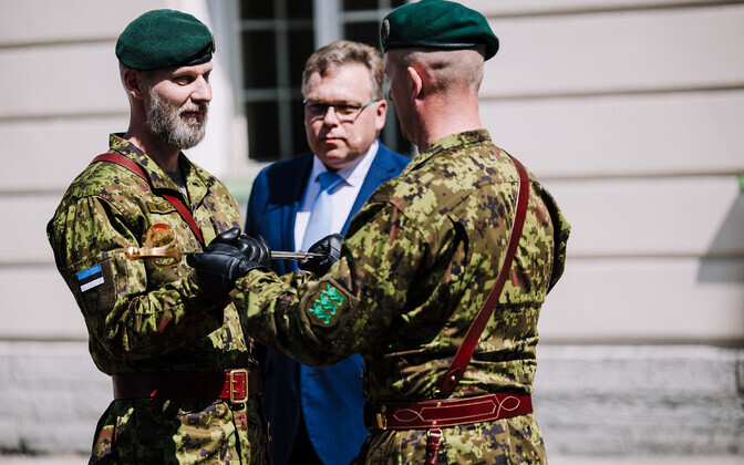 Martin Heremilt võttis kaitseväe juhataja ameti üle Andrus Merilo.