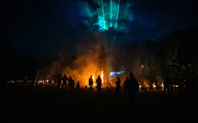 Music and light festival Tõrva Loits was held in the Southern Estonian city of Tõrva. July 2024.