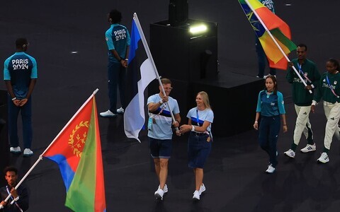 Церемония закрытия Олимпиады в Париже.