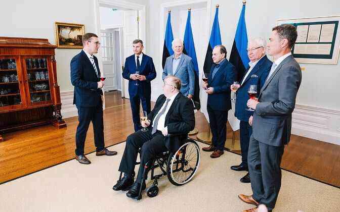 Former prime ministers meeting at Stenbock House 2024.