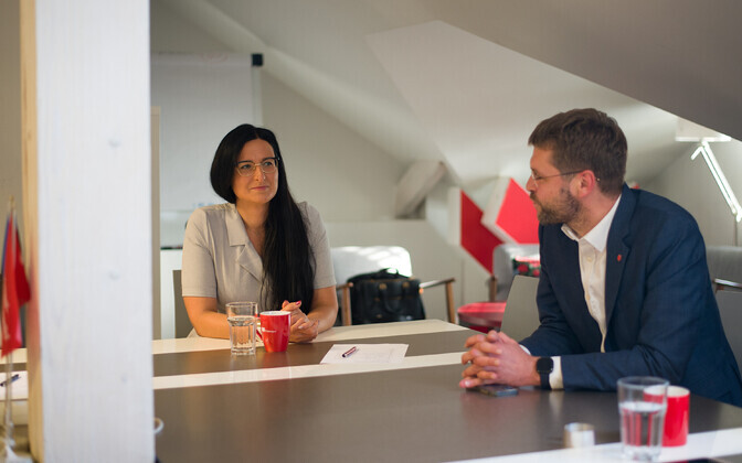 Юлианна Юрченко и мэр Таллинна Евгений Осиновский.