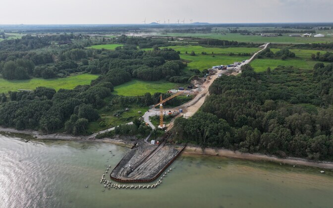 Estlink 2 repair work in September 2024.