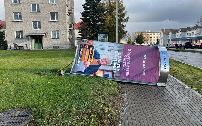 Storm damage in Haapsalu.