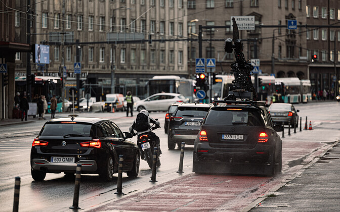 Filming of 'Zeta' on Narva mnt., Tuesday, November 19, 2024.