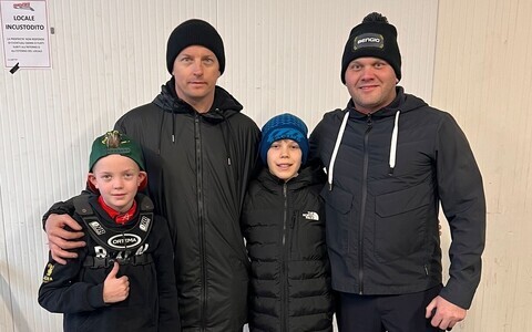 Robin Räikkönen, Kimi Räikkönen, Aston Asmer ja Marko Asmer