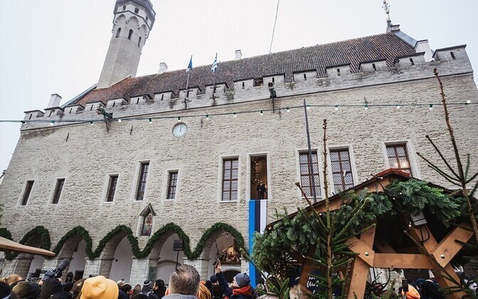 Jõulurahu väljakuulutamine Tallinnas.