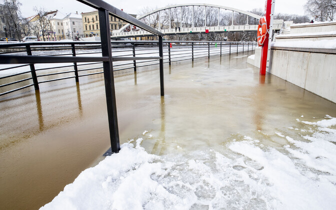 Emajõe veetase 18. veebruaril 2025.