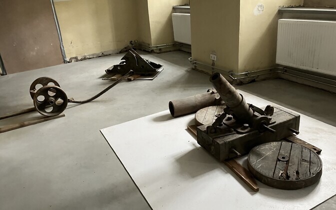 The two mortars were found in the course of a building clear up job.