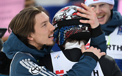 Johann Andre Forfang ja Marius Lindvik