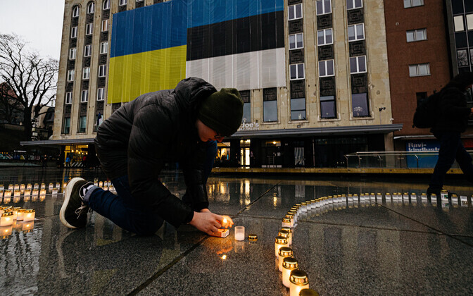 Candles were lit to commemorate the March deportations which saw over 20,000 Estonians exiled to Siberia by the USSR in 1949.