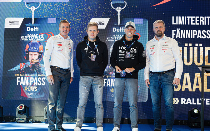 Press conference introducing Rally Estonia's return as a full WRC calendar event this July.