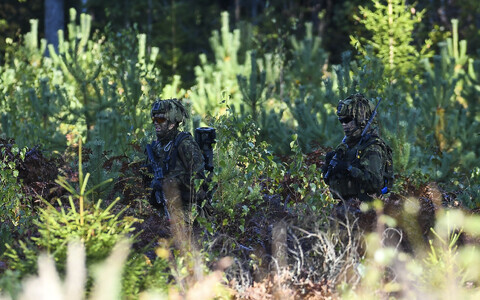 Members of the Estonian Defense League during Exercise Okas in 2022.