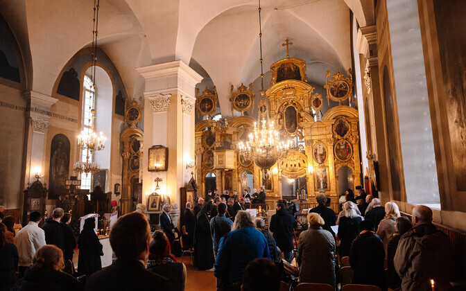 Eesti Kirikute Nõukogu Ülestõusmispühade ühine jumalateenistus Tallinna Issanda Muutmise peakirikus