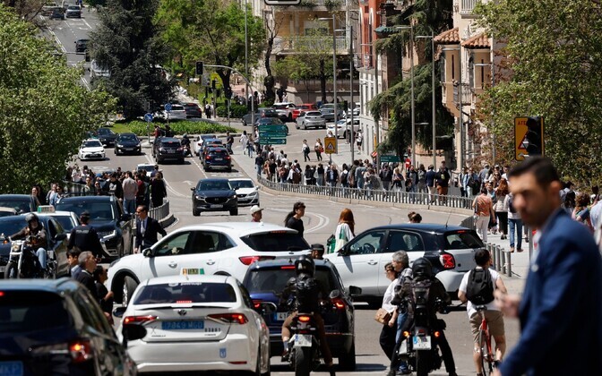 Elektrikatkestus mõjutas Madridis liiklust