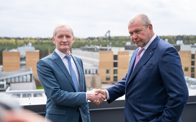 Rektor Tiit Land ja Tehnikaülikooli nõukogu esimees Heiti Hääl