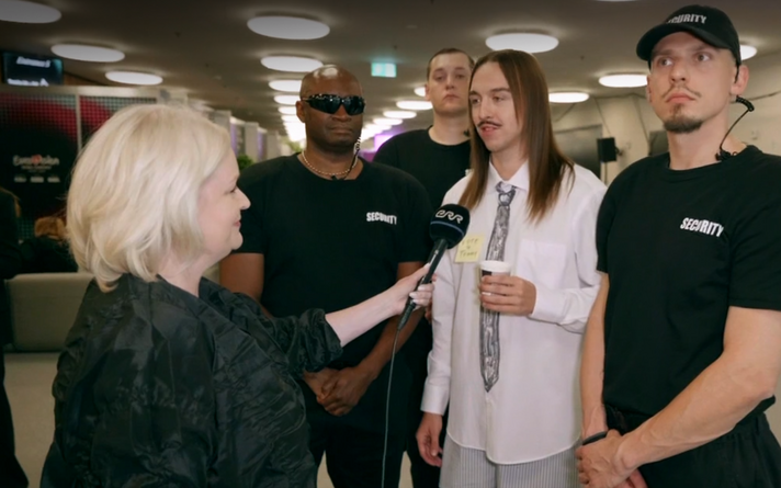 Tommy Cash vahetult enne Eurovisiooni poolfinaali