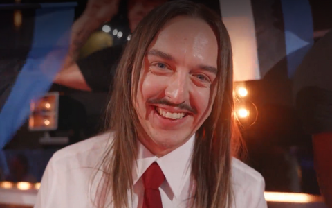 Tommy Cash vahetult pärast 3. koha võitmist Eurovisiooni finaalis