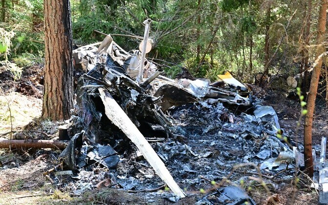 Site of helicopter crash near Eura, Finland.