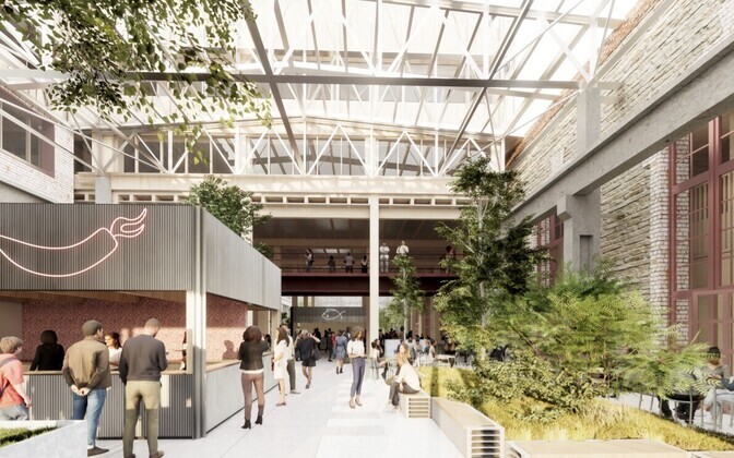 Renders of the recently announced Kasvuhoone, a new tech and creativity hub to be built in Tallinn.