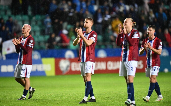 Jalgpalli MM-valikmäng Eesti - Norra