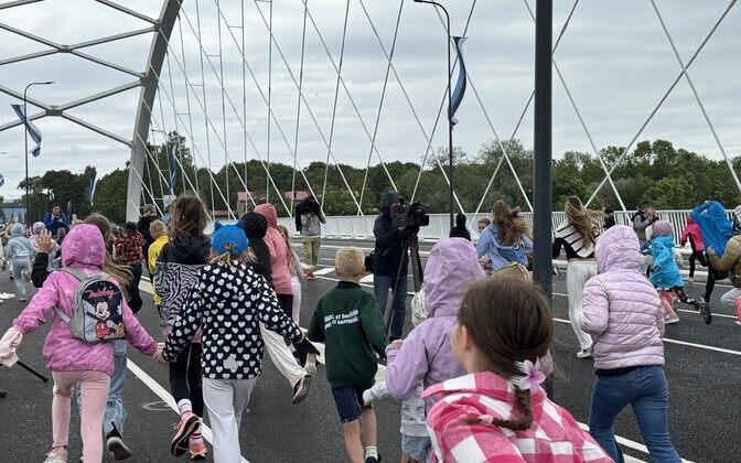 Открытие нового моста в Пярну.