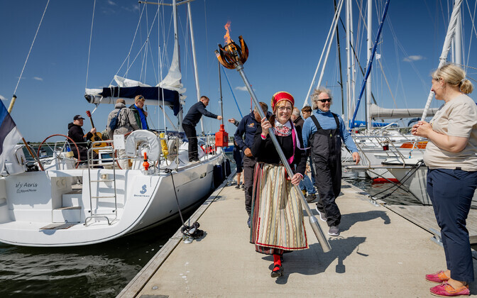 Огонь Праздника песни и танца на Сааремаа.