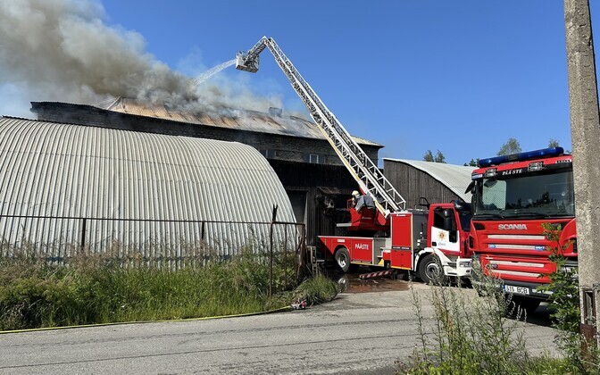 Kohtla-Järvel puhkes kõrgeima raskusastme põleng.