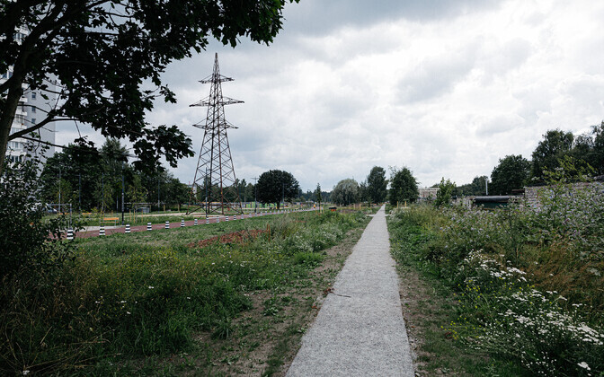 Парк Путукавяйл между улицей Сыле и пляжем Штромка.