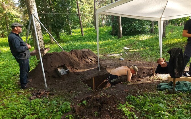 Археологические раскопки в Кулламаа.