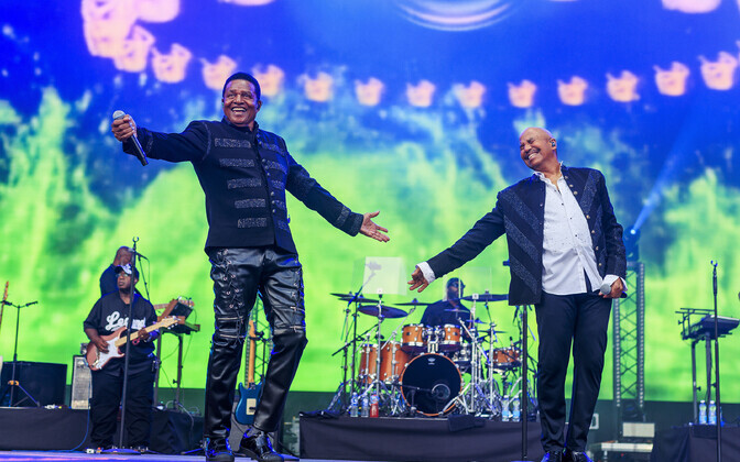 The Jacksons performing at the Õllesummer festival.