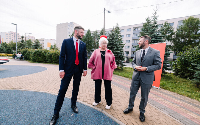 Объявление избирательного списка социал-демократов в Ласнамяэ 15 августа 2025 года.